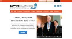 Desktop Screenshot of lawyersclearinghouse.org